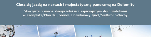 Ciesz się jazdą na nartach i majestatyczną panoramą na Dolomity